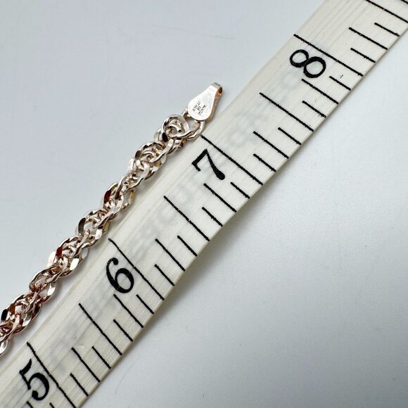 925 Sterling Silver Bracelet  Milor Italy 7 grams 7 Inches  Vintage - Picture 8 of 11